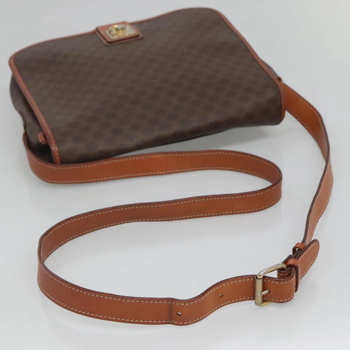 Cline Macadam Canvas Shoulder Bag (Pre-Owned)