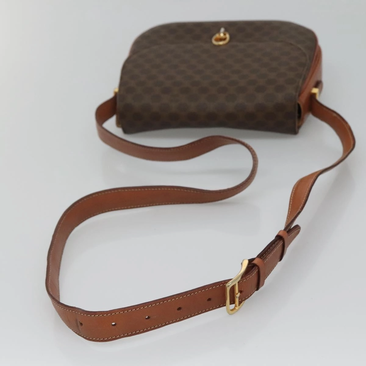 Cline Macadam Canvas Shoulder Bag (Pre-Owned)