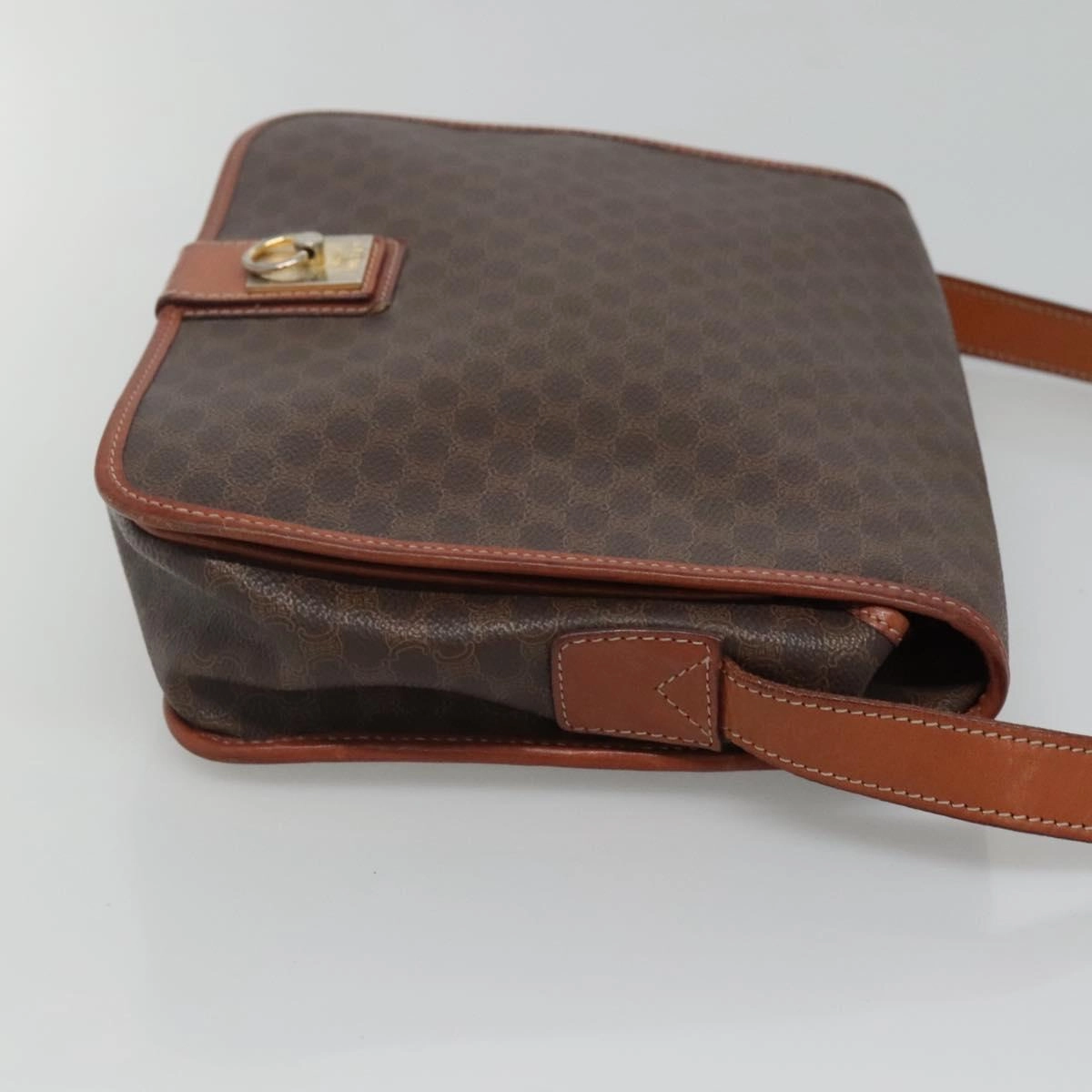 Cline Macadam Canvas Shoulder Bag (Pre-Owned)