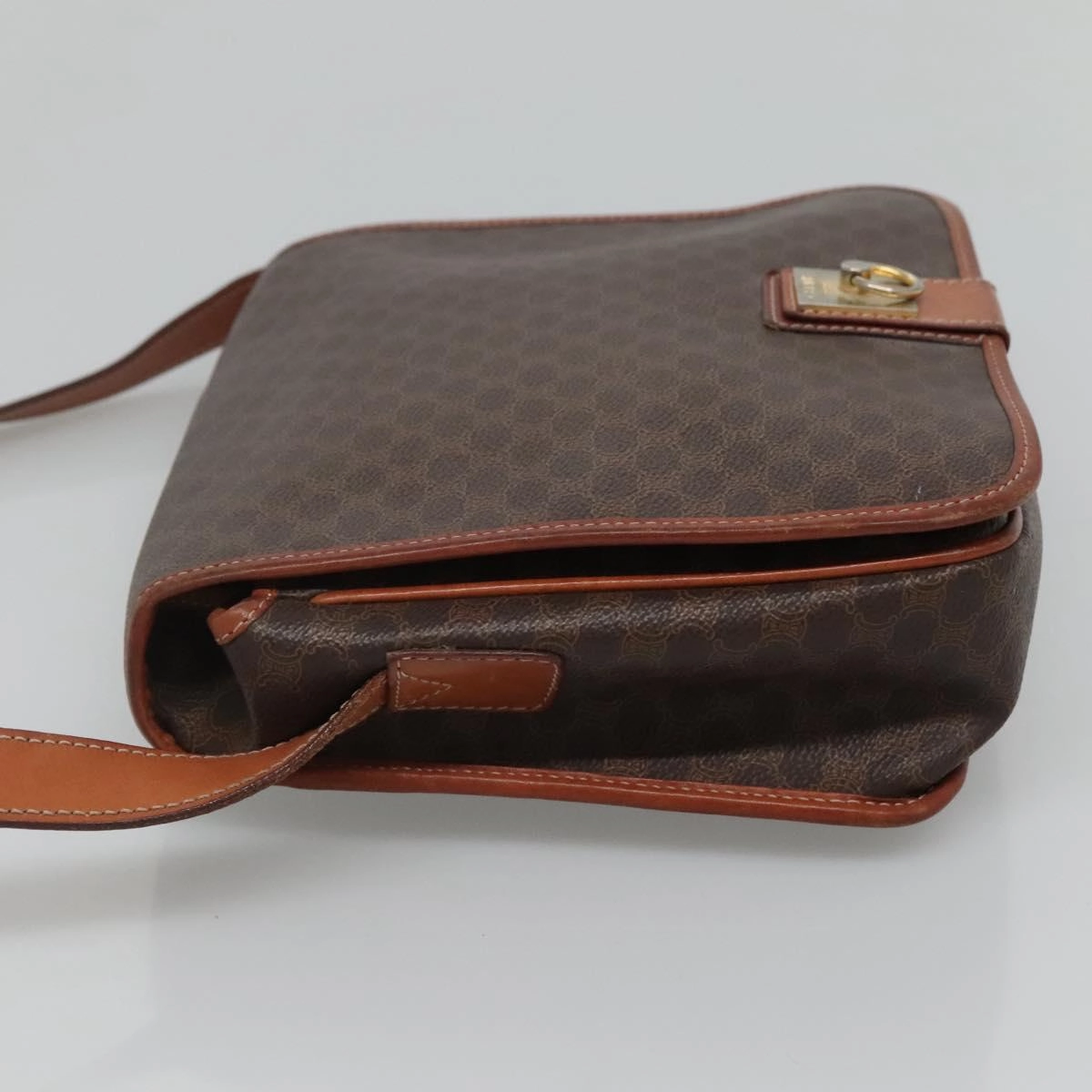 Cline Macadam Canvas Shoulder Bag (Pre-Owned)