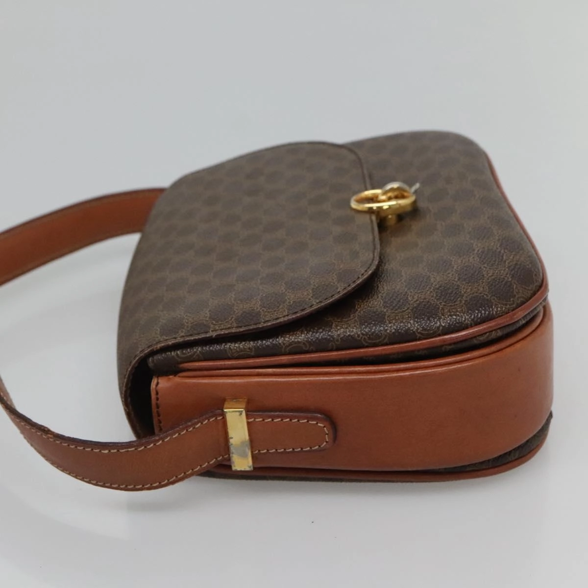 Cline Macadam Canvas Shoulder Bag (Pre-Owned)