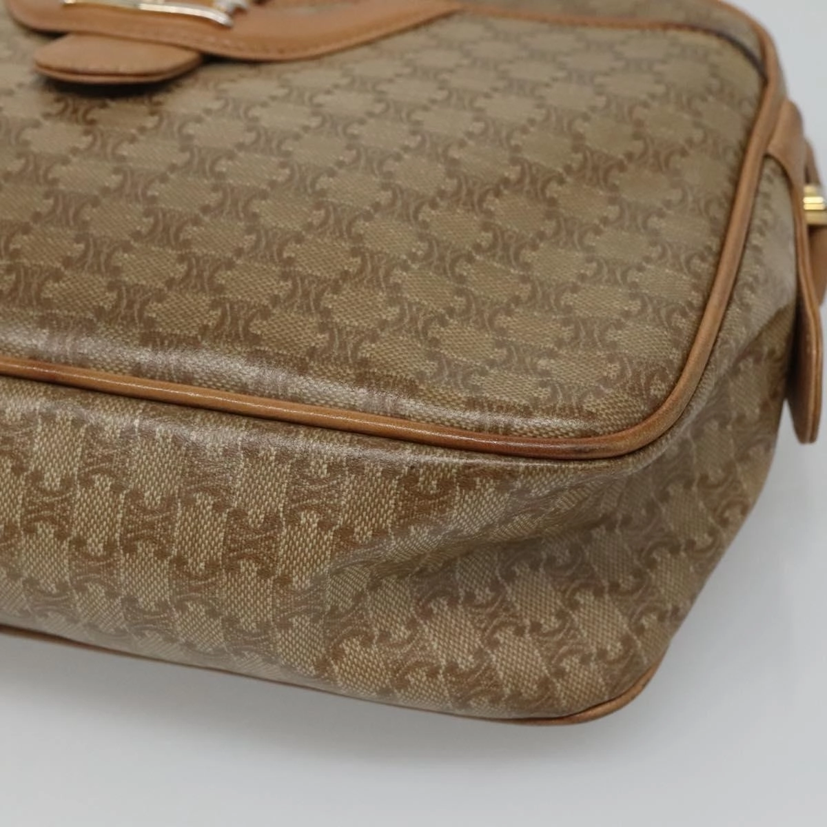 Cline Macadam Canvas Shoulder Bag (Pre-Owned)