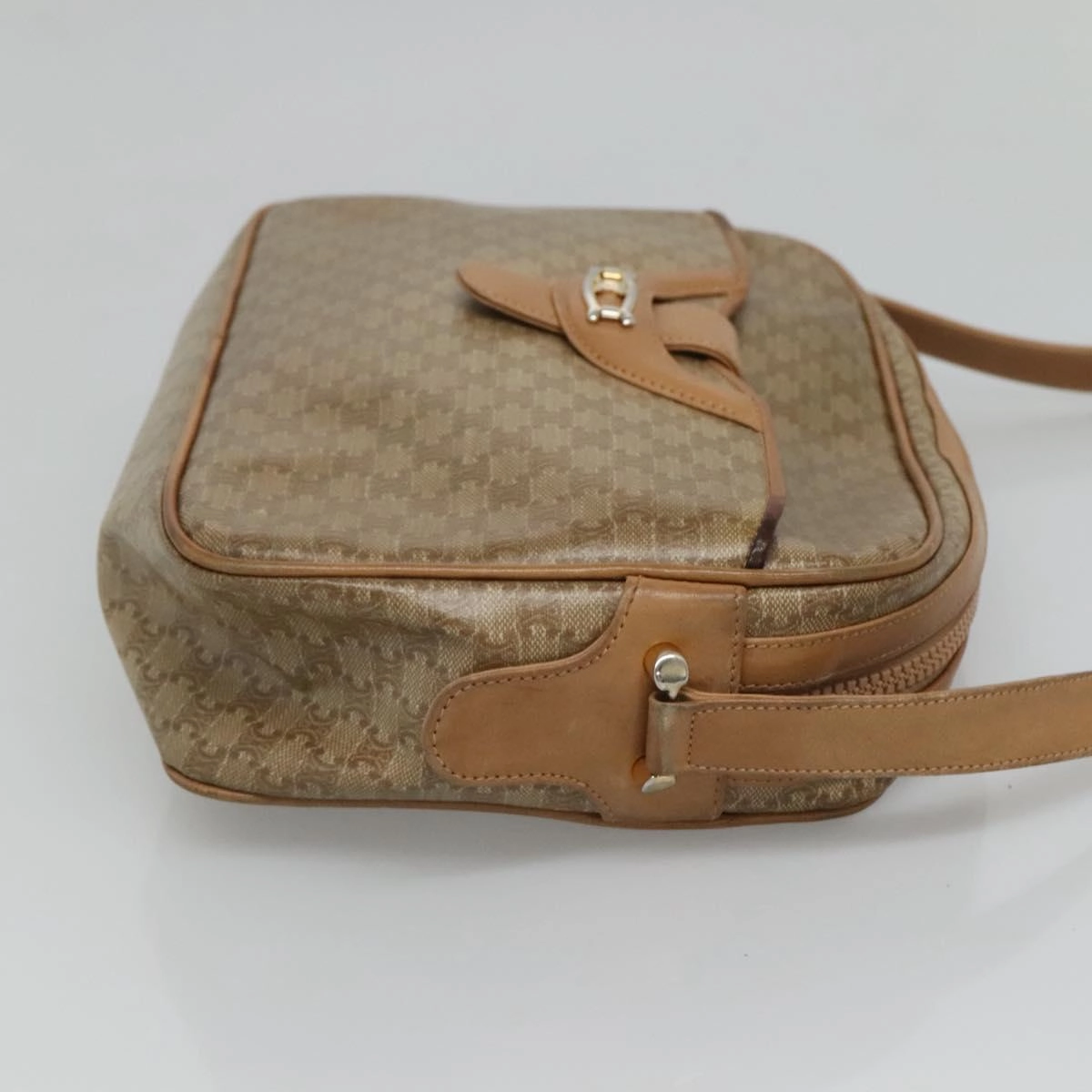 Cline Macadam Canvas Shoulder Bag (Pre-Owned)