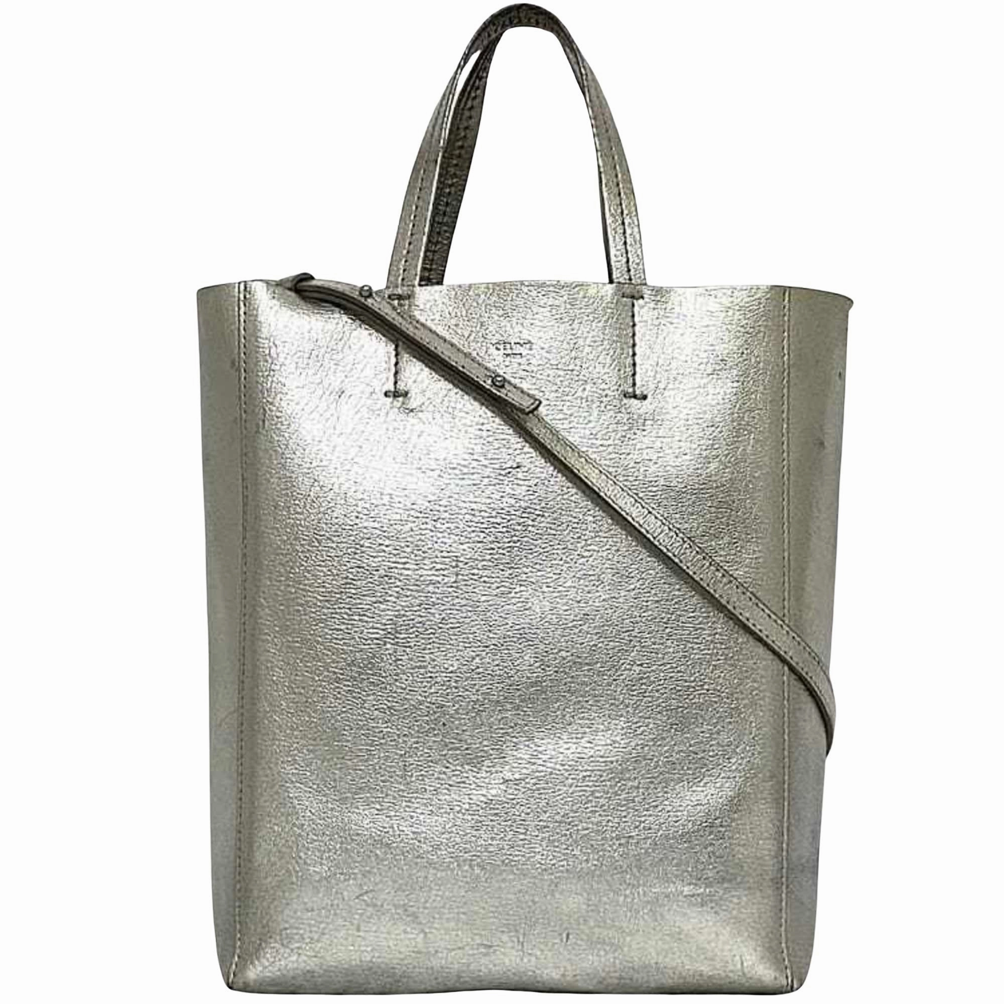 Cline Vertical Cabas Leather Tote Bag (Pre-Owned)