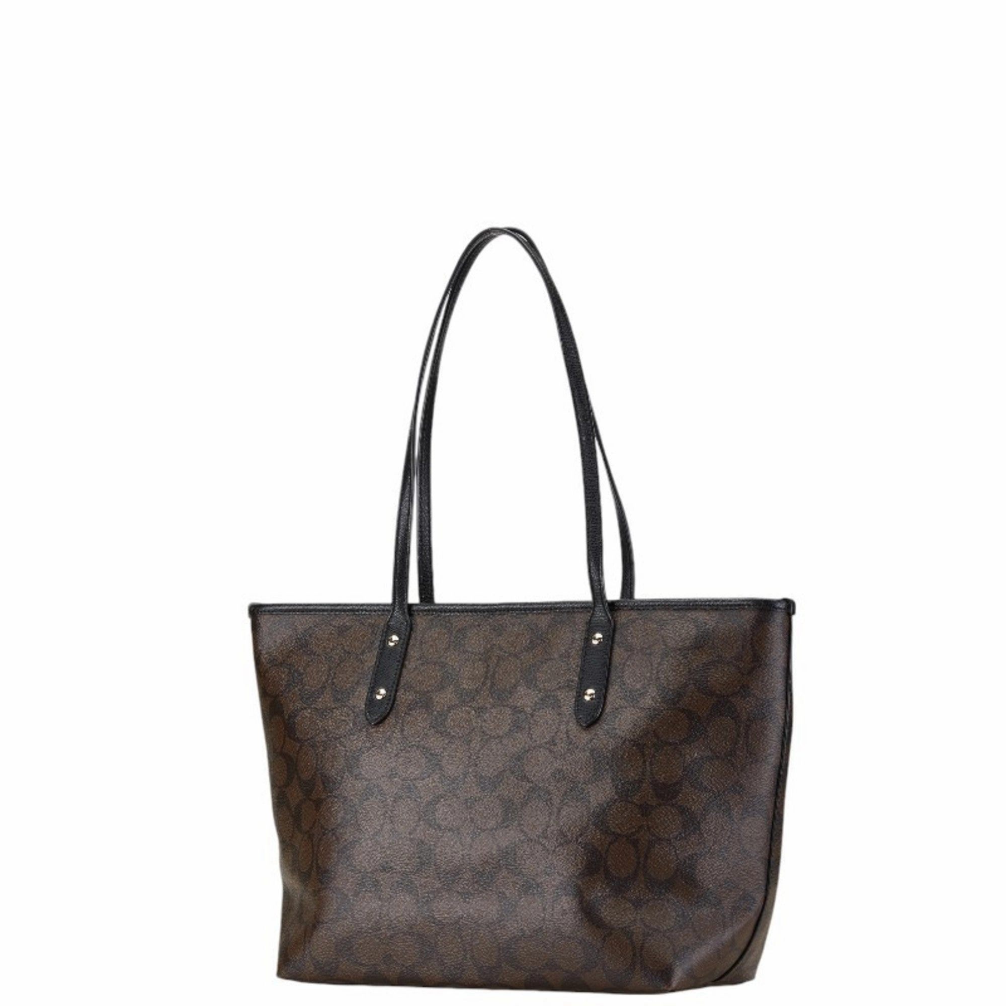 Coach   Pvc Leather Handbag Tote Bag (Pre-Owned)