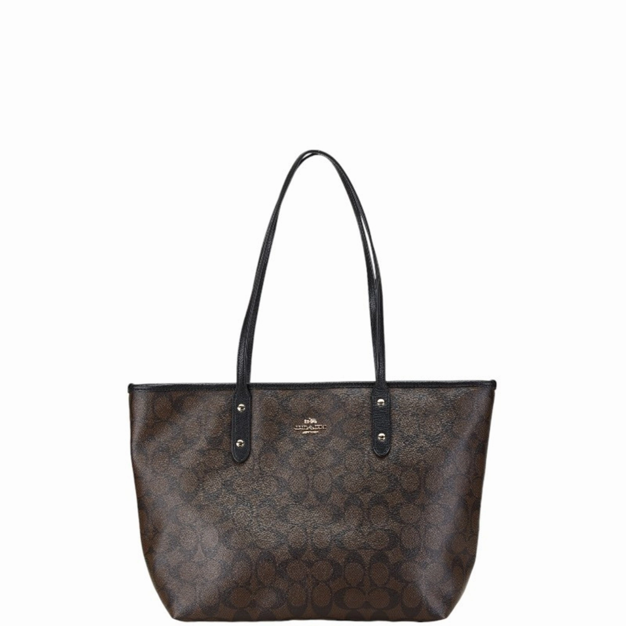 Coach   Pvc Leather Handbag Tote Bag (Pre-Owned)