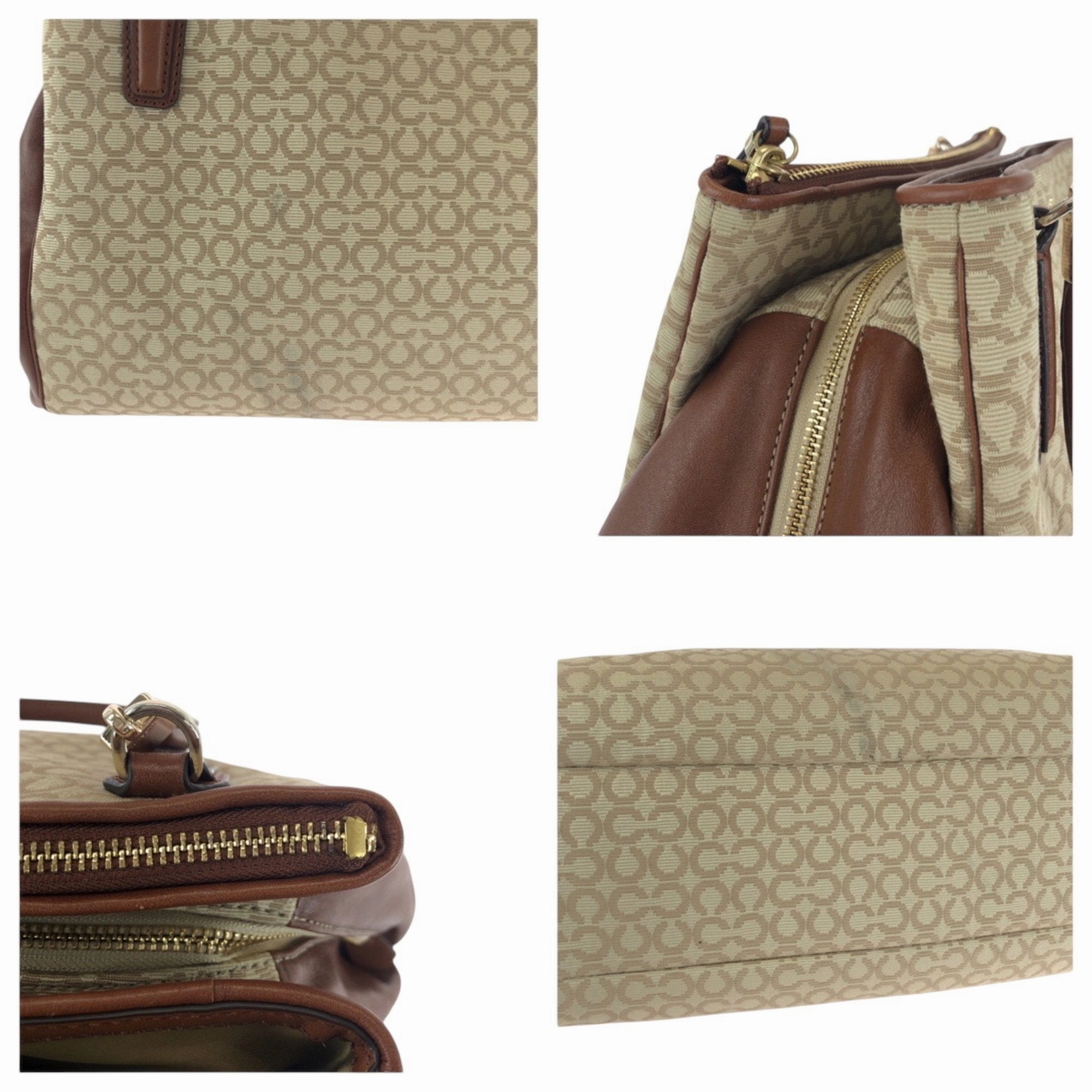 Coach  Canvas Handbag Shoulder Bag (Pre-Owned)