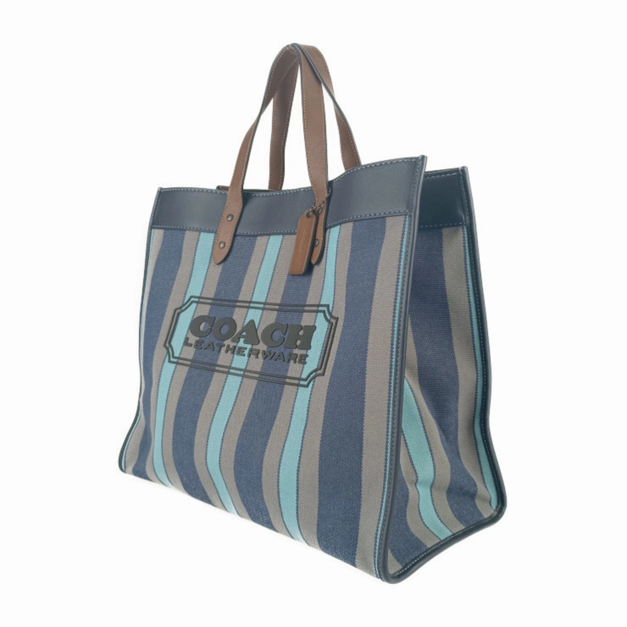 Coach Canvas Leather Handbag Shoulder Bag Tote Bag (Pre-Owned)