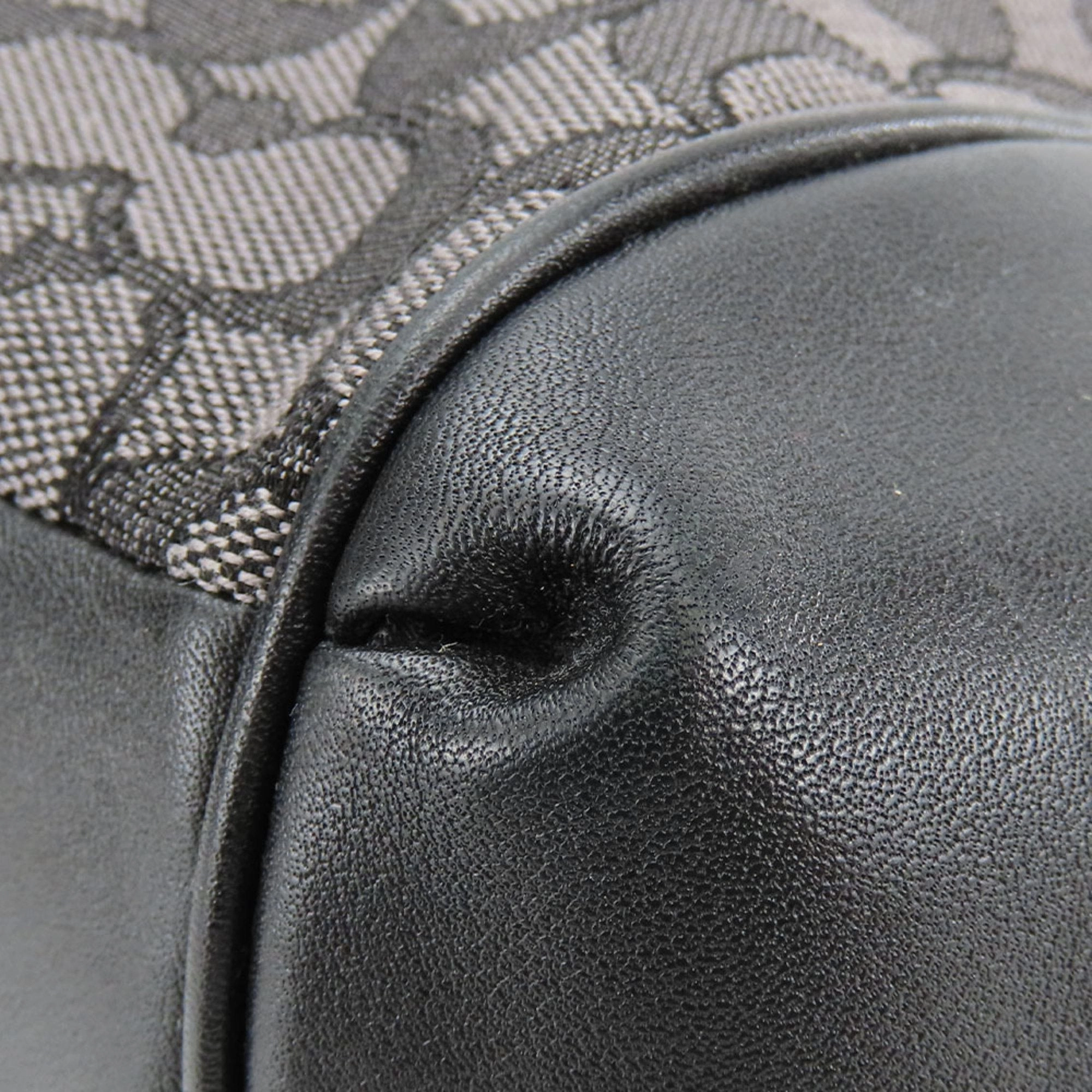 Coach  Canvas Leather Tote Bag (Pre-Owned)