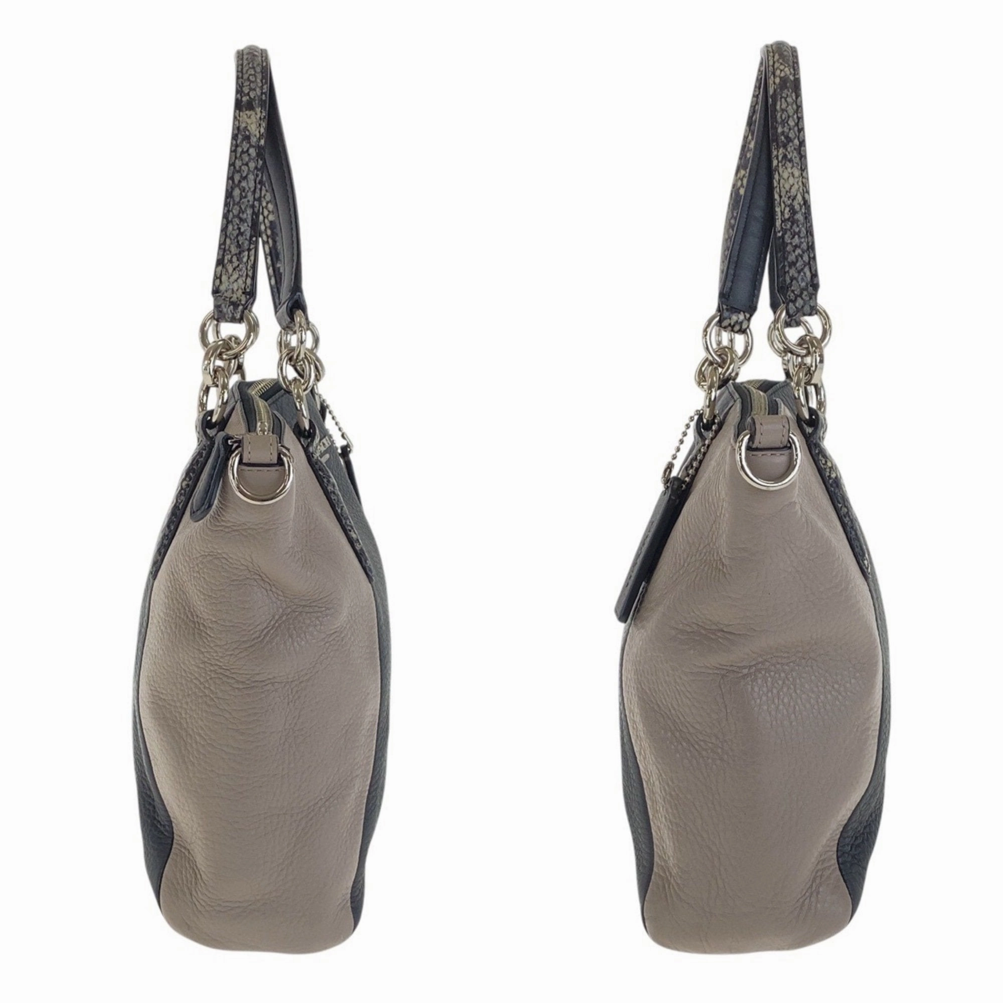 Coach ish Leather Handbag Shoulder Bag (Pre-Owned)