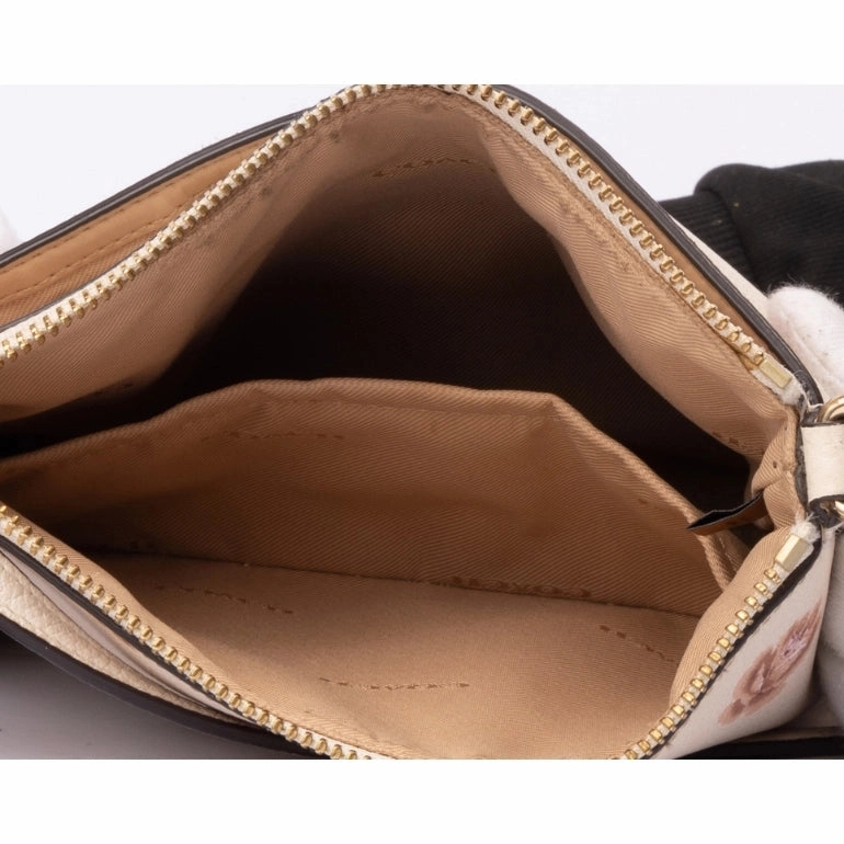 Coach Kitt Messenger Crossbody With Rose Print