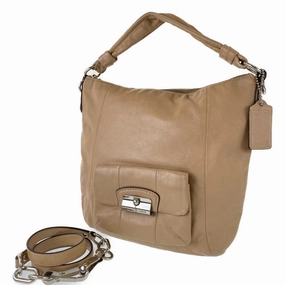 Coach Leather Handbag Shoulder Bag (Pre-Owned)