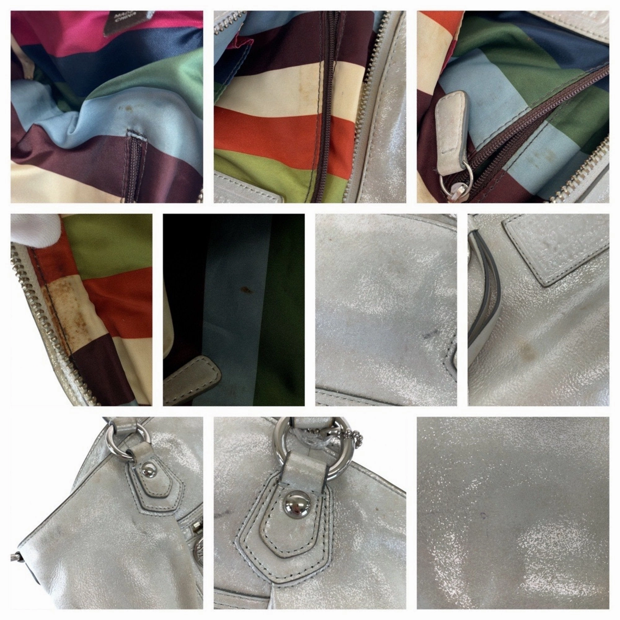 Coach Leather Handbag Shoulder Bag Tote Bag (Pre-Owned)