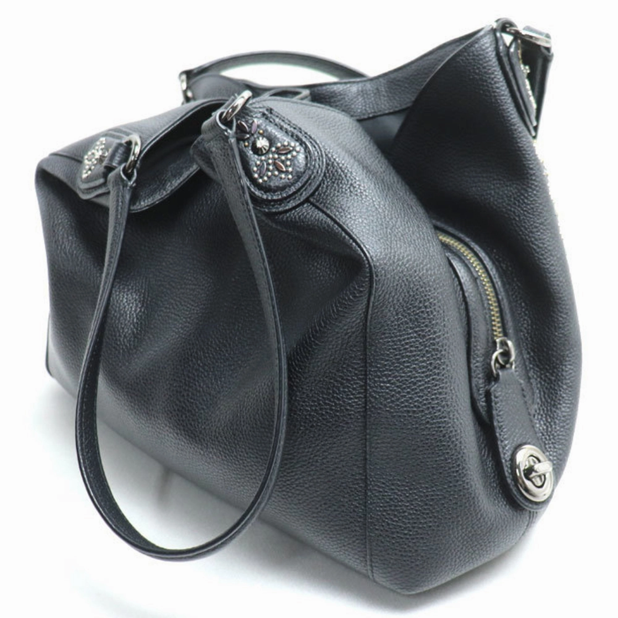 Coach Leather Shoulder Bag (Pre-Owned)