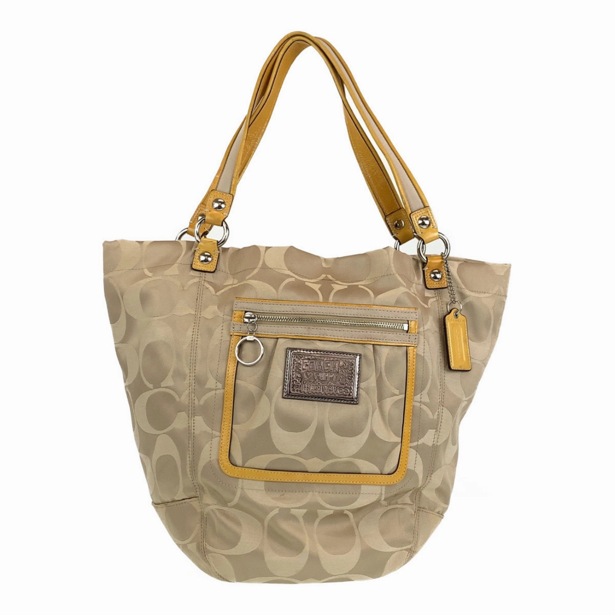 Coach Leather Shoulder Bag Tote Bag (Pre-Owned)