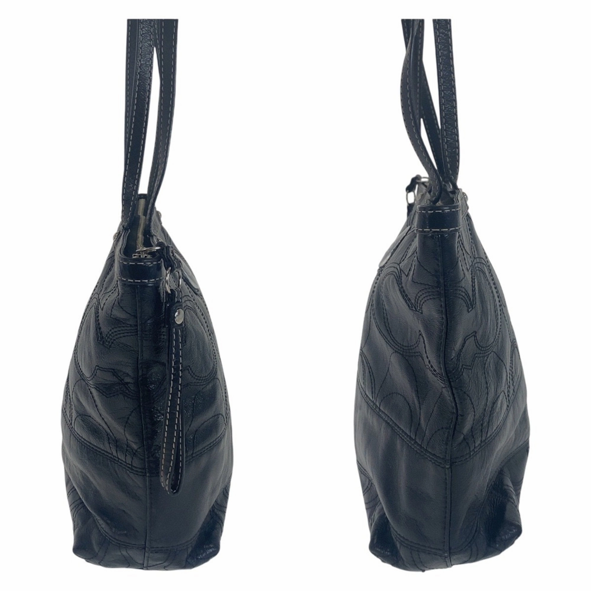 Coach Leather Shoulder Bag Tote Bag (Pre-Owned)