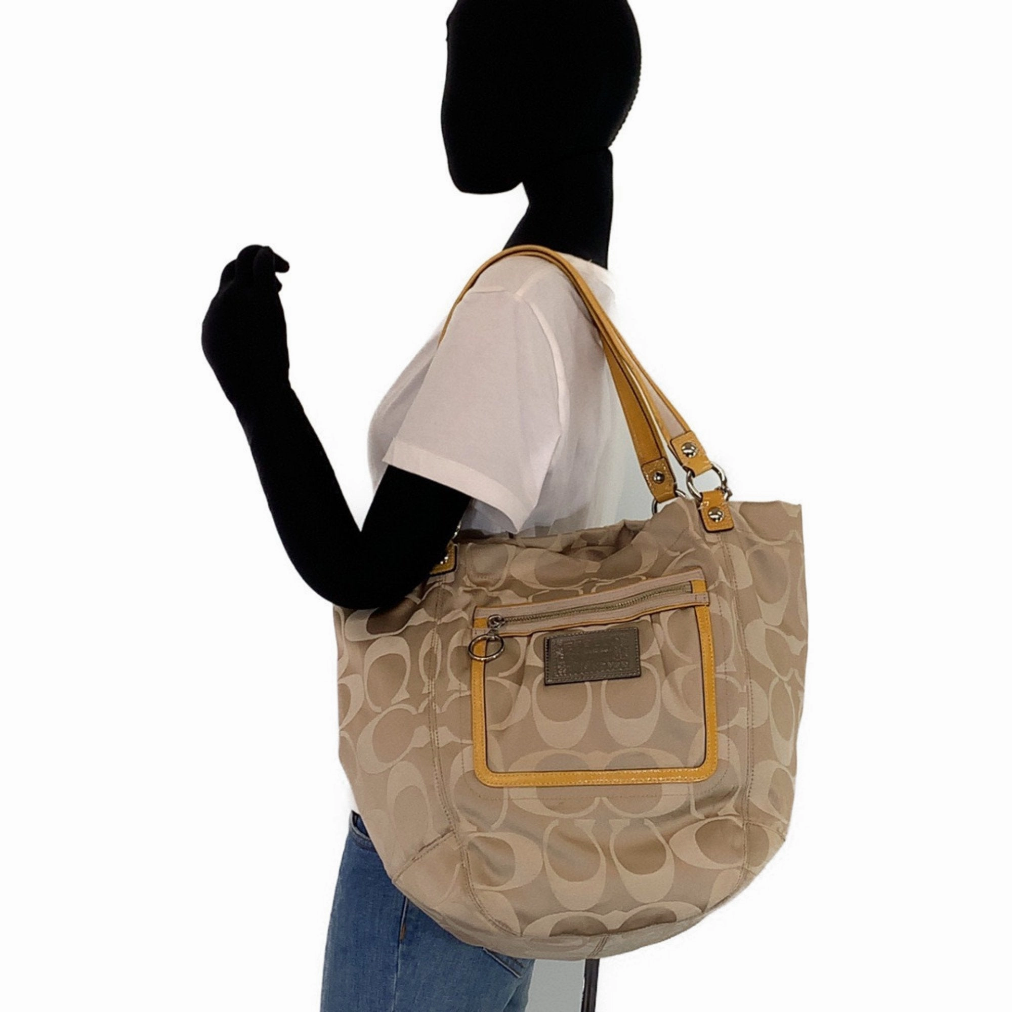 Coach Leather Shoulder Bag Tote Bag (Pre-Owned)