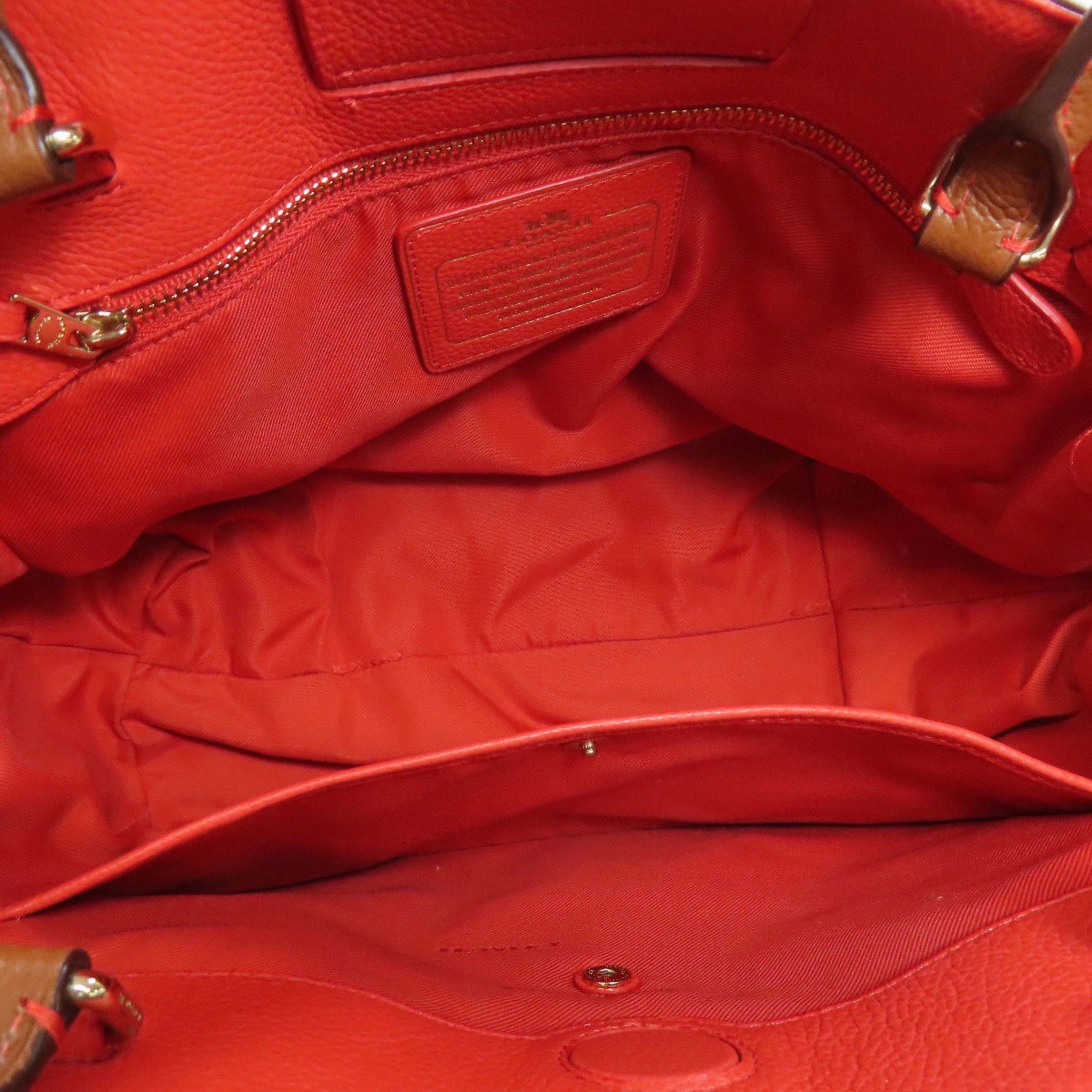 Coach  Leather Tote Bag (Pre-Owned)