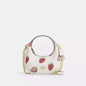 Coach Outlet Carmen Mini Crossbody Bag With Strawberry Print