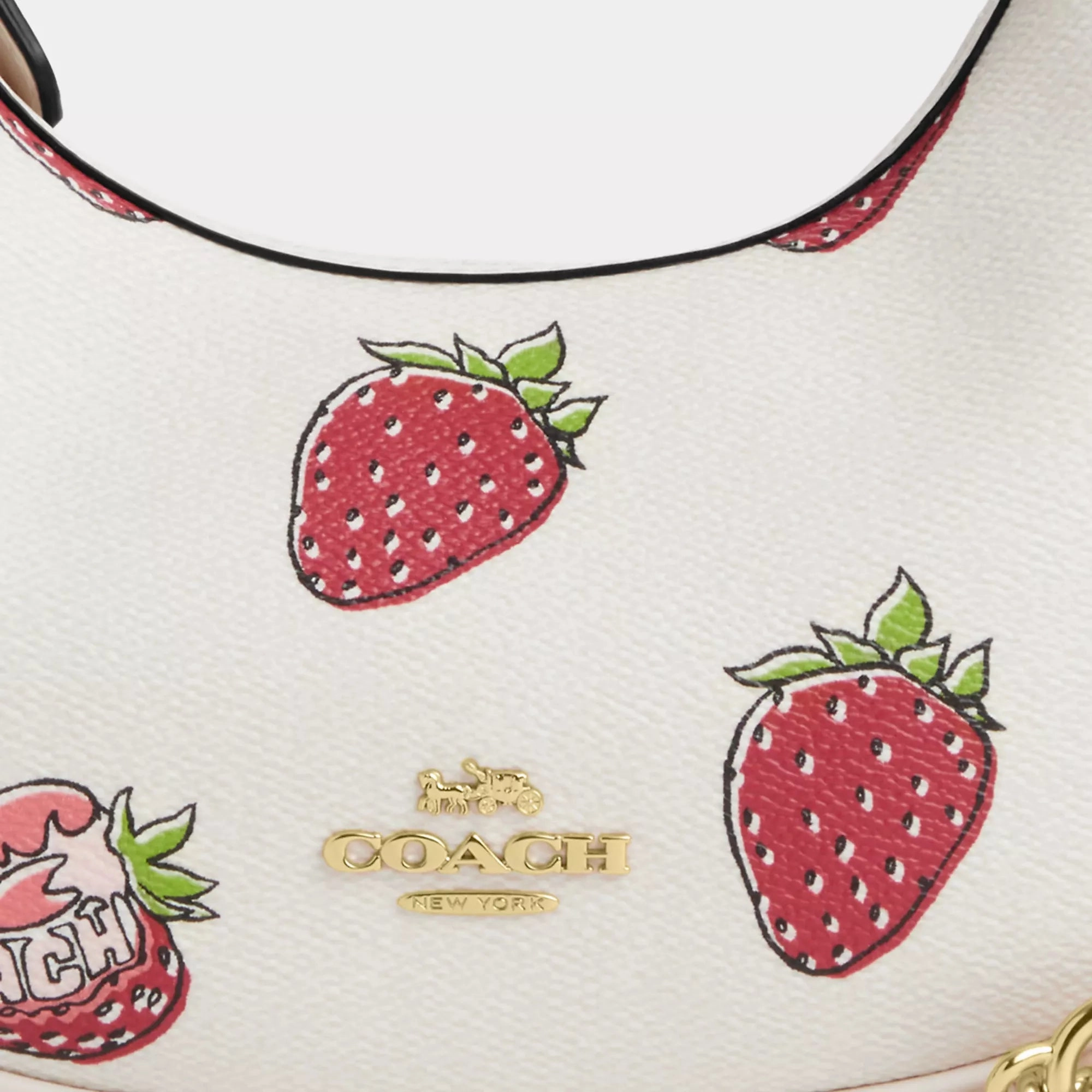 Coach Outlet Carmen Mini Crossbody Bag With Strawberry Print
