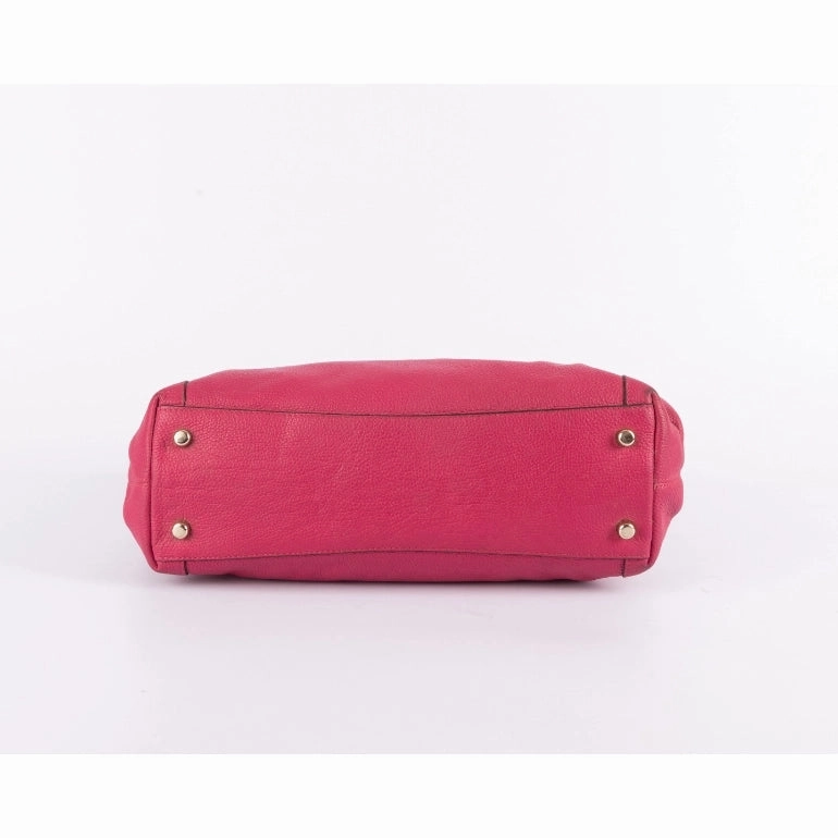Coach Pink Leather Edie Shoulder Bag