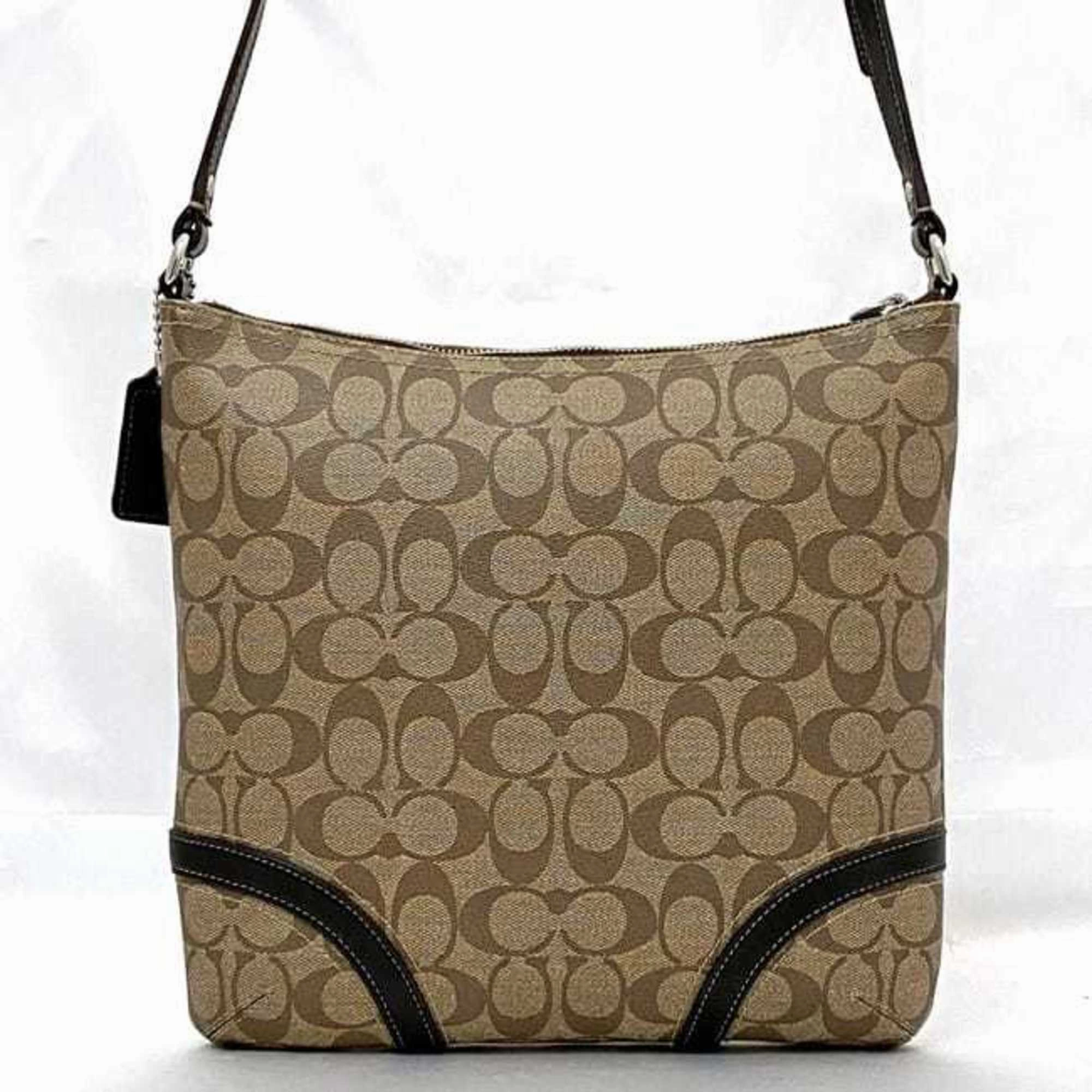 Coach  Pvc Leather Shoulder Bag (Pre-Owned)