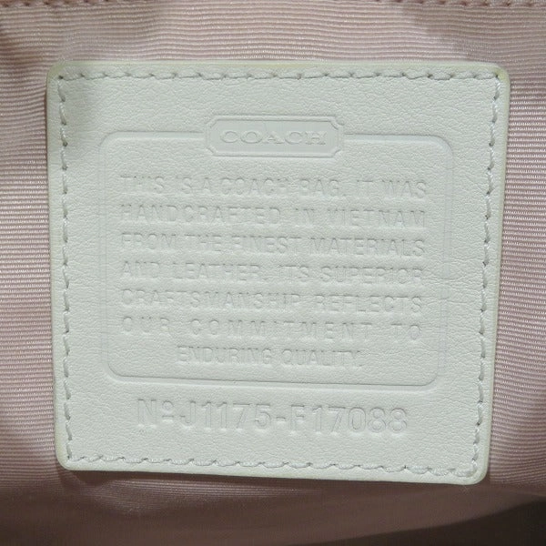 Coach Signature Canvas Leather Shoulder Bag