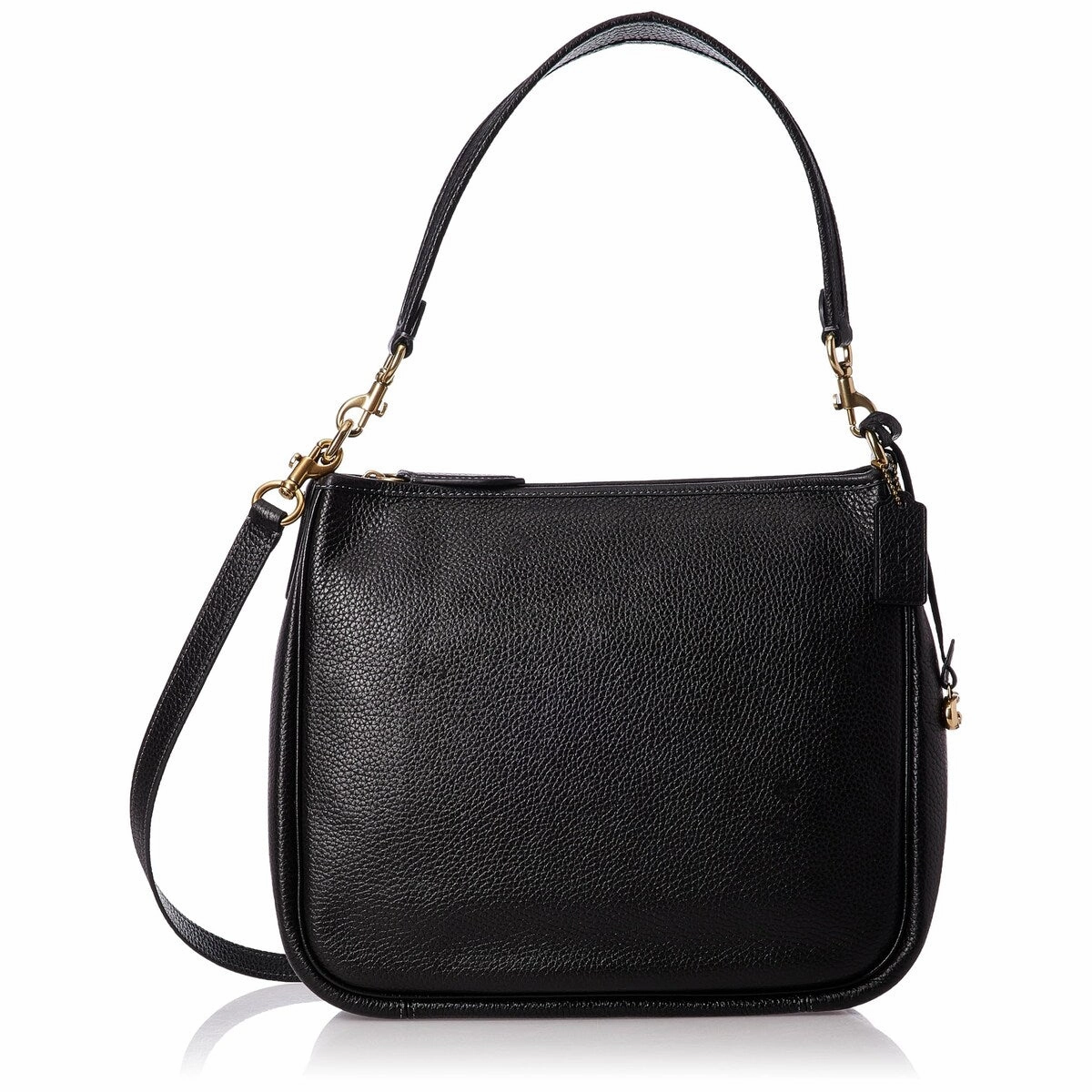 Coach Soft Pebble Leather Cary Shoulder Bag Black