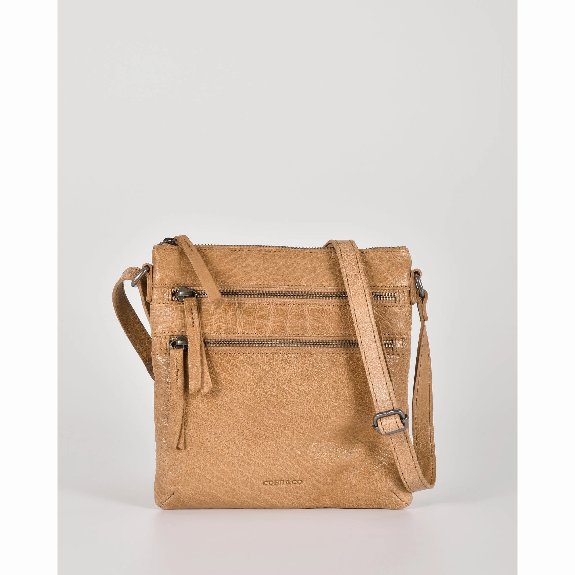 COBB & CO Barton Leather Zipped Shoulder Bag