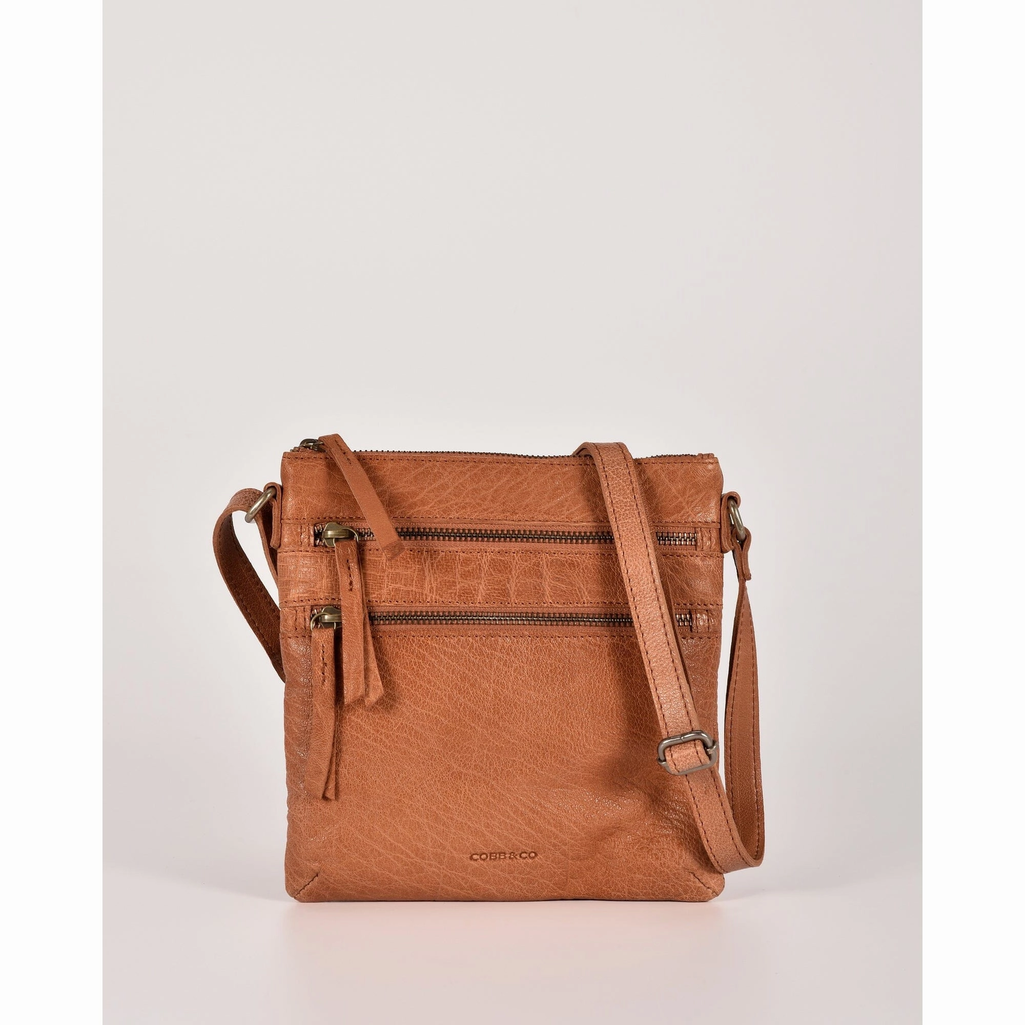COBB & CO Barton Leather Zipped Shoulder Bag