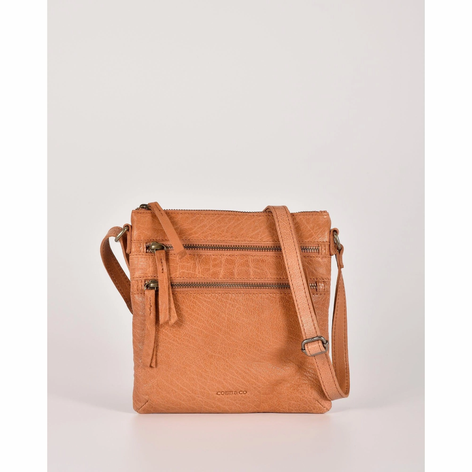 COBB & CO Barton Leather Zipped Shoulder Bag