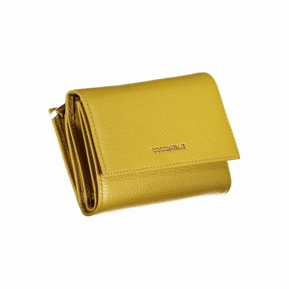 Coccinelle Chic Leather Green Wallet with Multiple Women's Compartments