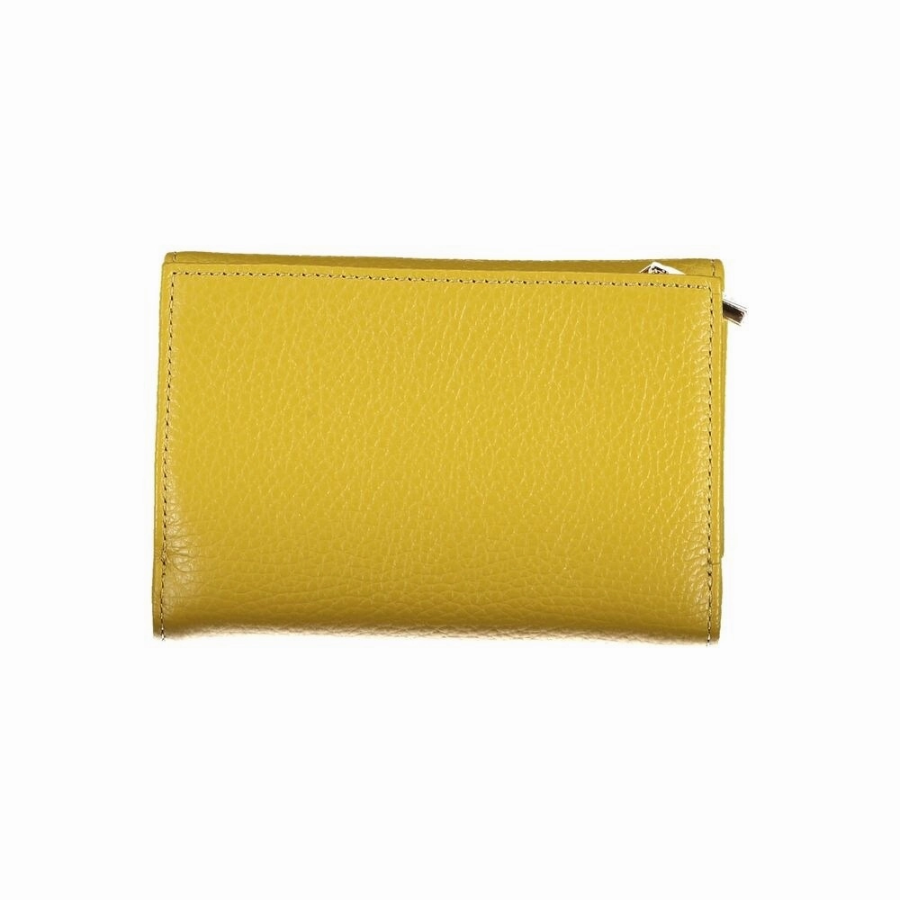 Coccinelle Chic Leather Green Wallet with Multiple Women's Compartments