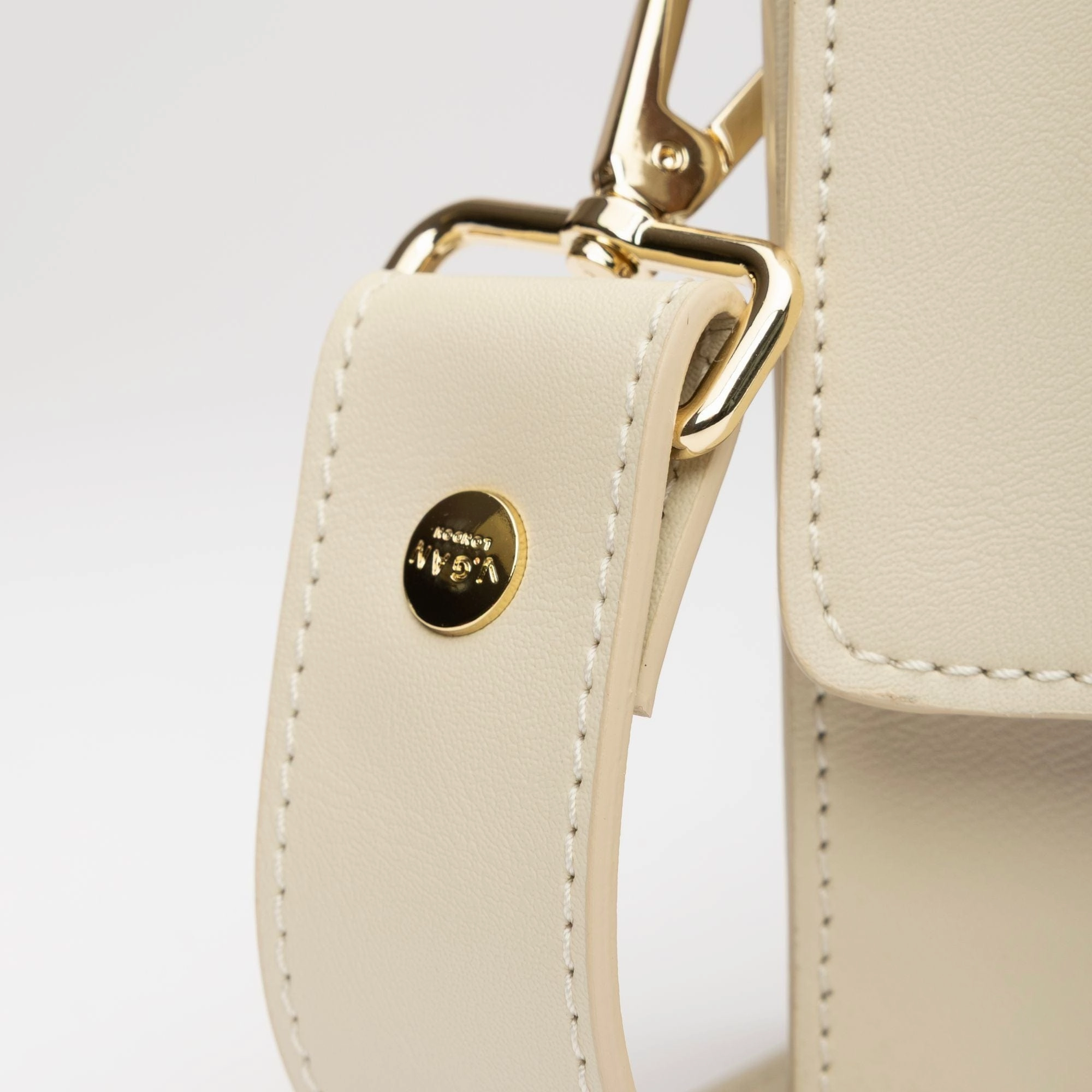Coco Vegan Leather Tortoiseshell Crossbody Bag | Cream