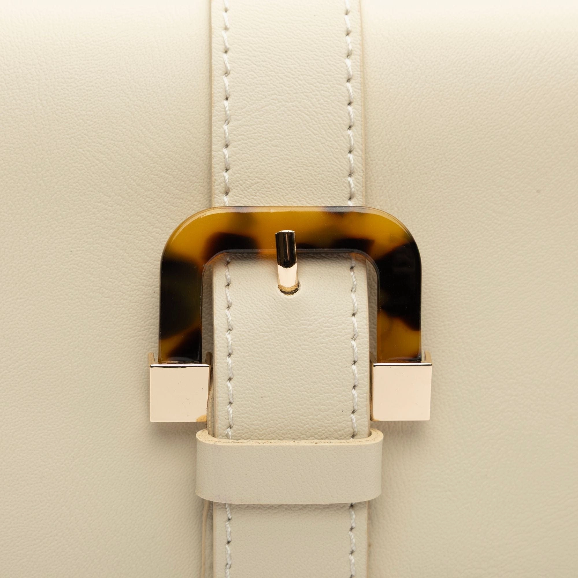 Coco Vegan Leather Tortoiseshell Crossbody Bag | Cream