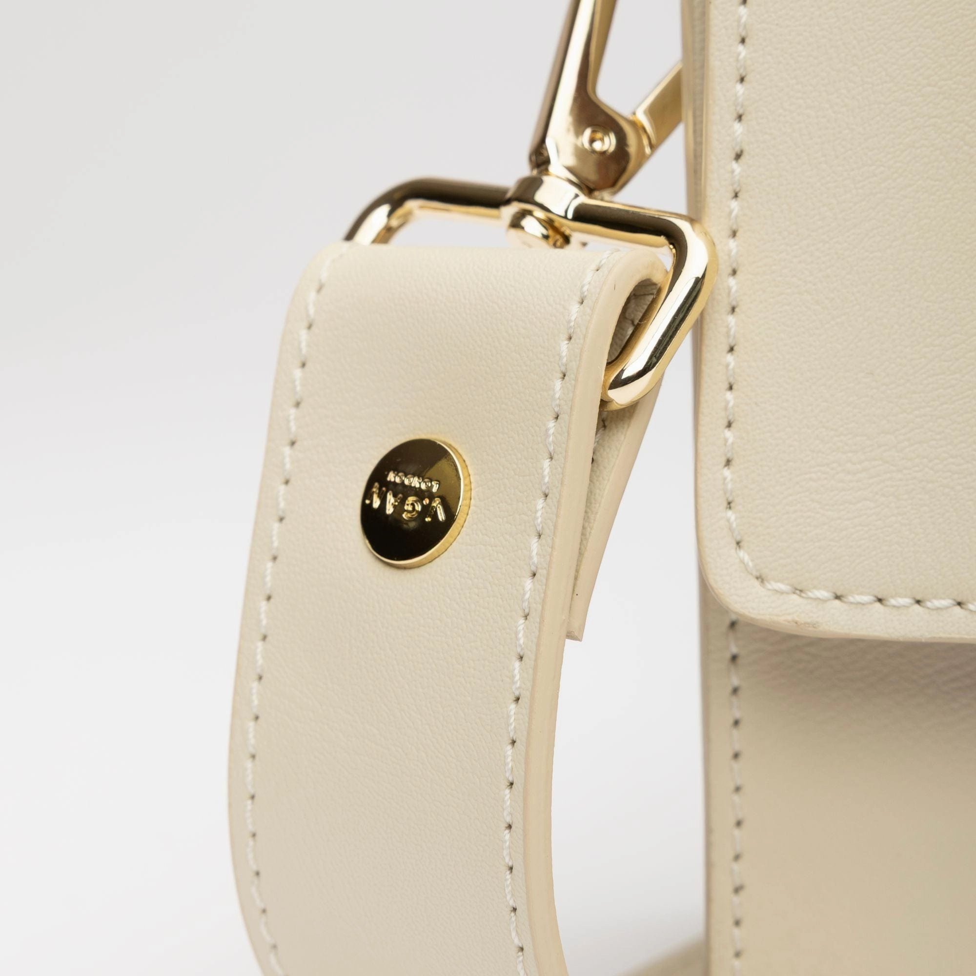 Coco Vegan Leather Tortoiseshell Crossbody Bag | Cream