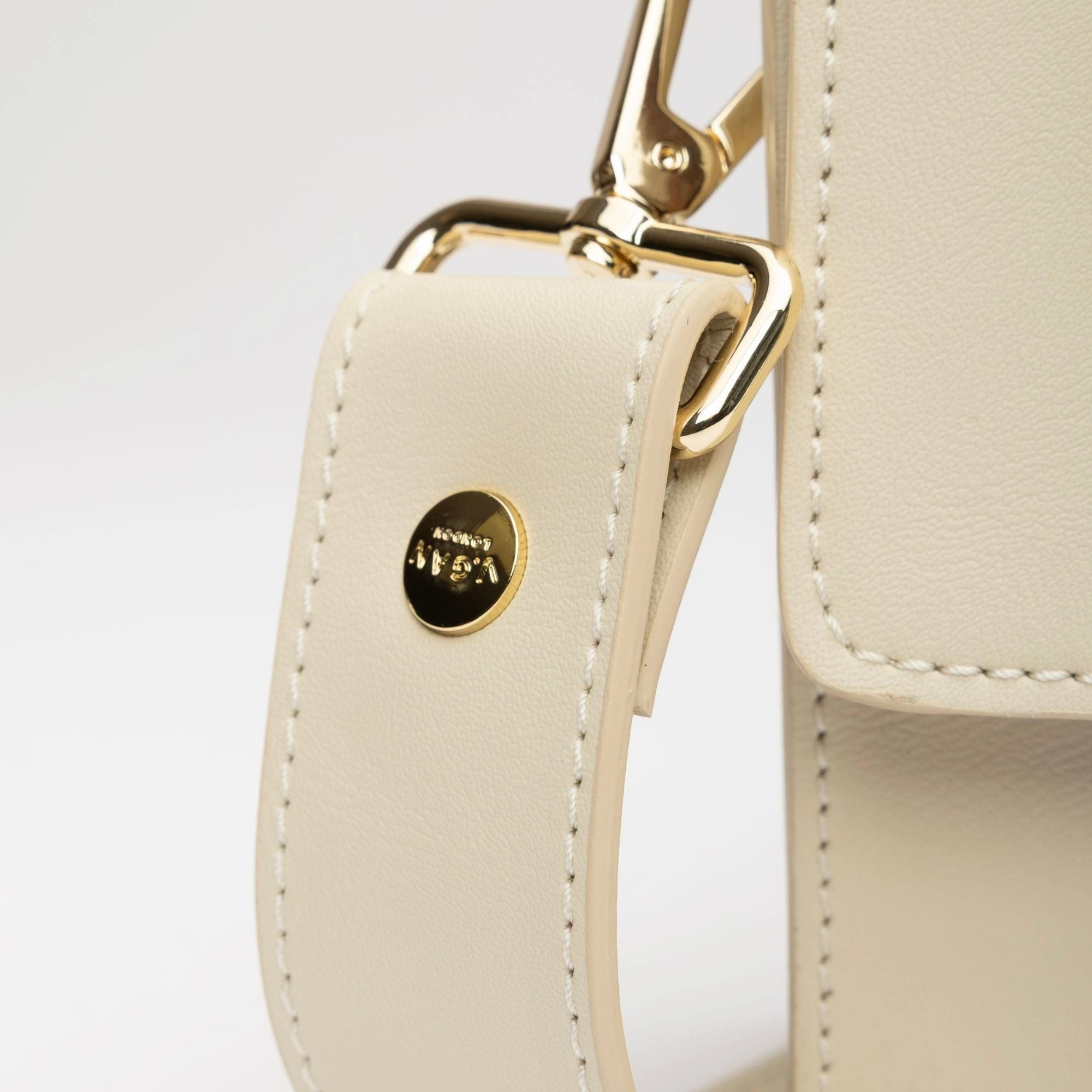 Coco Vegan Leather Tortoiseshell Crossbody Bag | Cream