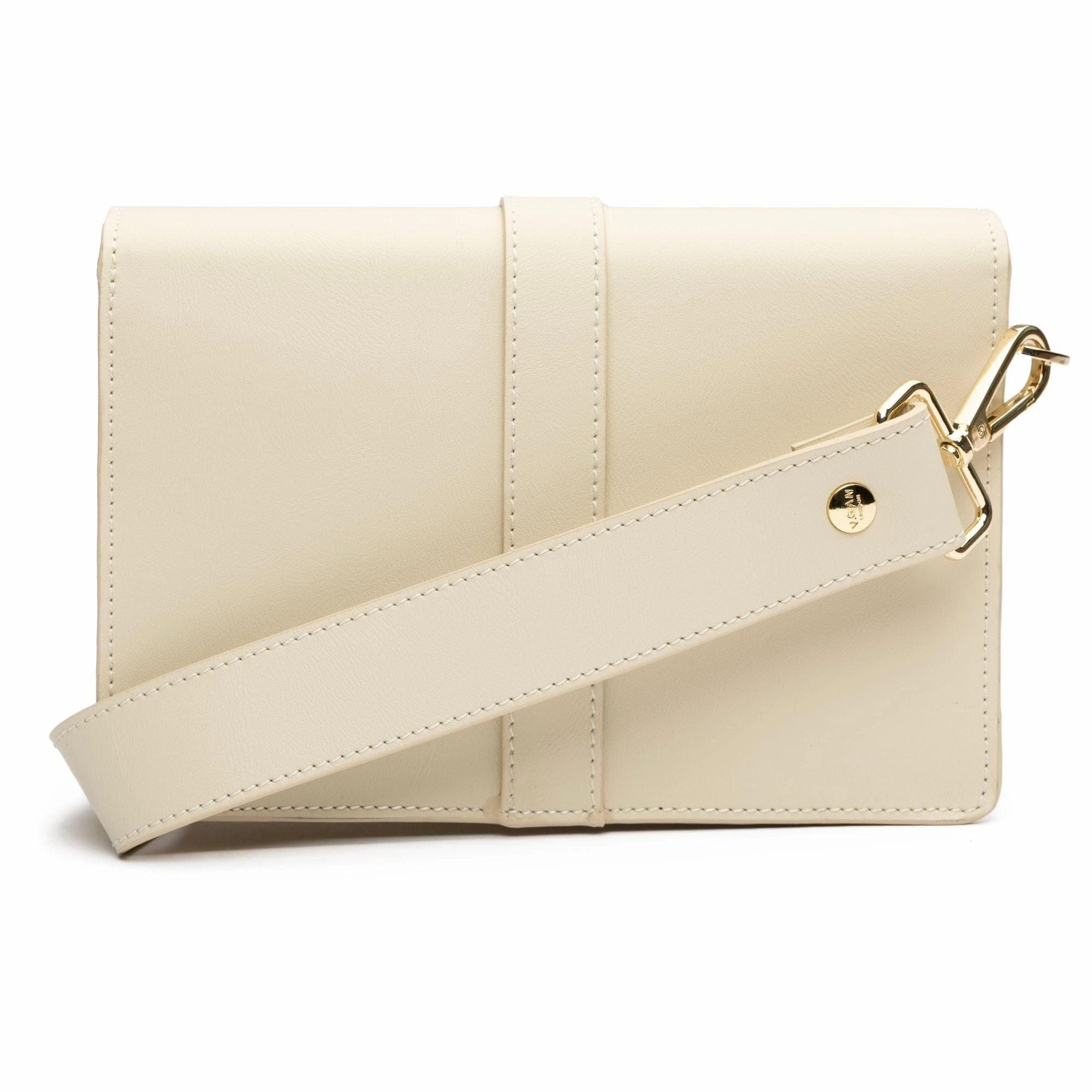 Coco Vegan Leather Tortoiseshell Crossbody Bag | Cream