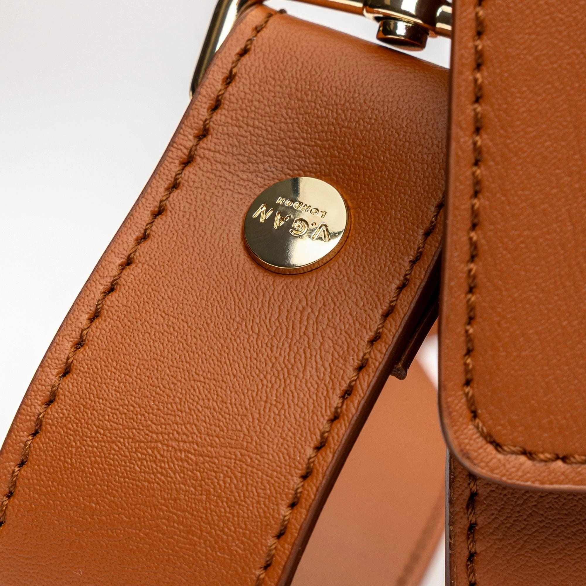Coco Vegan Leather Tortoiseshell Crossbody Bag | Tan