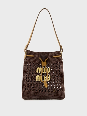 Cocoa Brown Woven Mini Bag