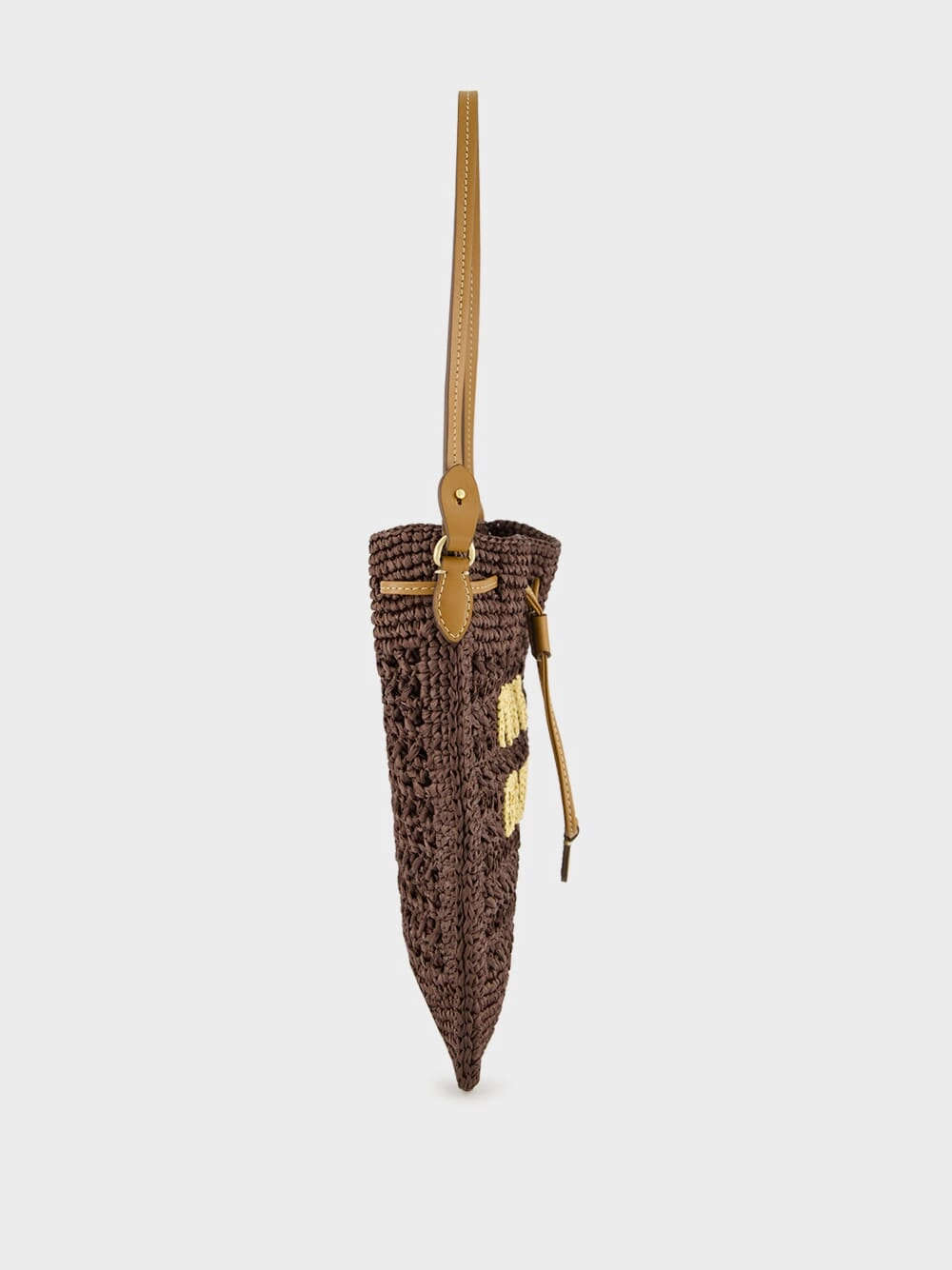 Cocoa Brown Woven Mini Bag