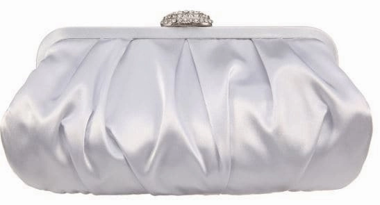 Concord Handbag in Silver Satin