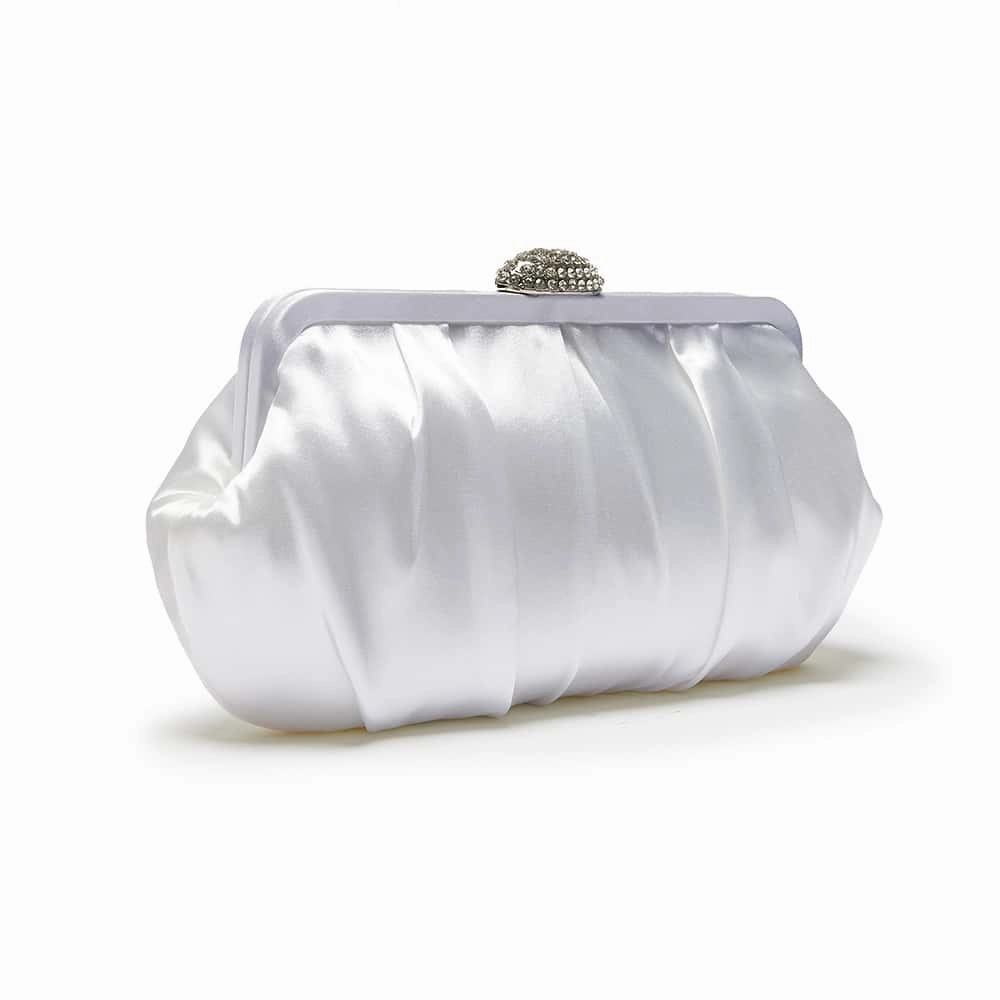 Concord Handbag in Silver Satin