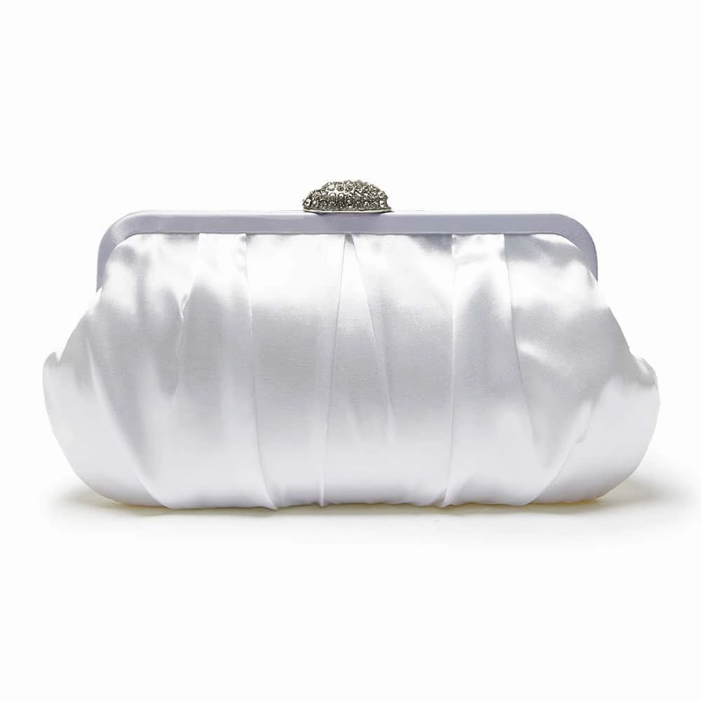 Concord Handbag in Silver Satin