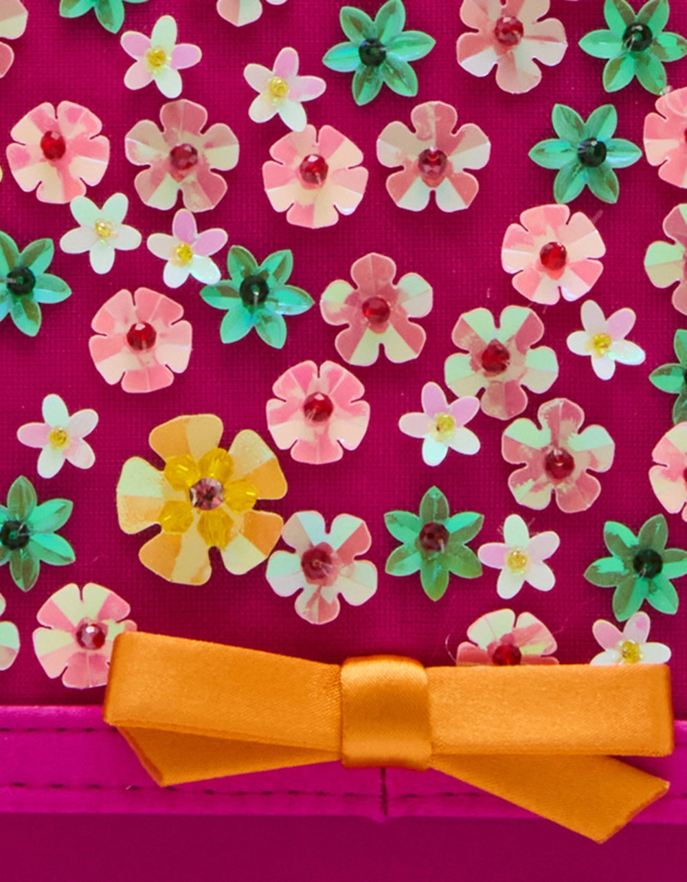 CONFETTI FLORAL SPARKLER FUSHIA