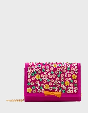 CONFETTI FLORAL SPARKLER FUSHIA