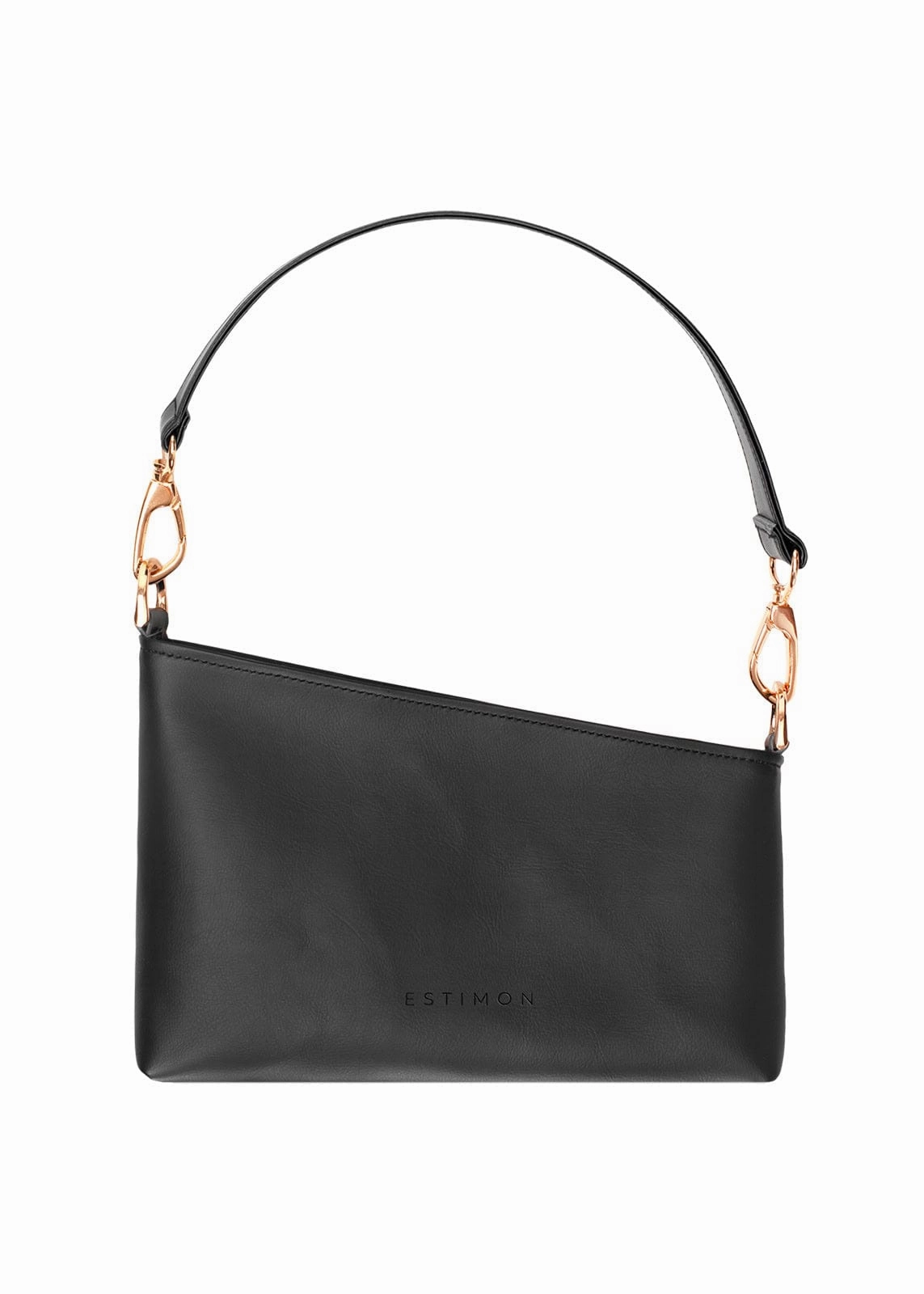 Corn Leather Vegan Baguette Bag | Black