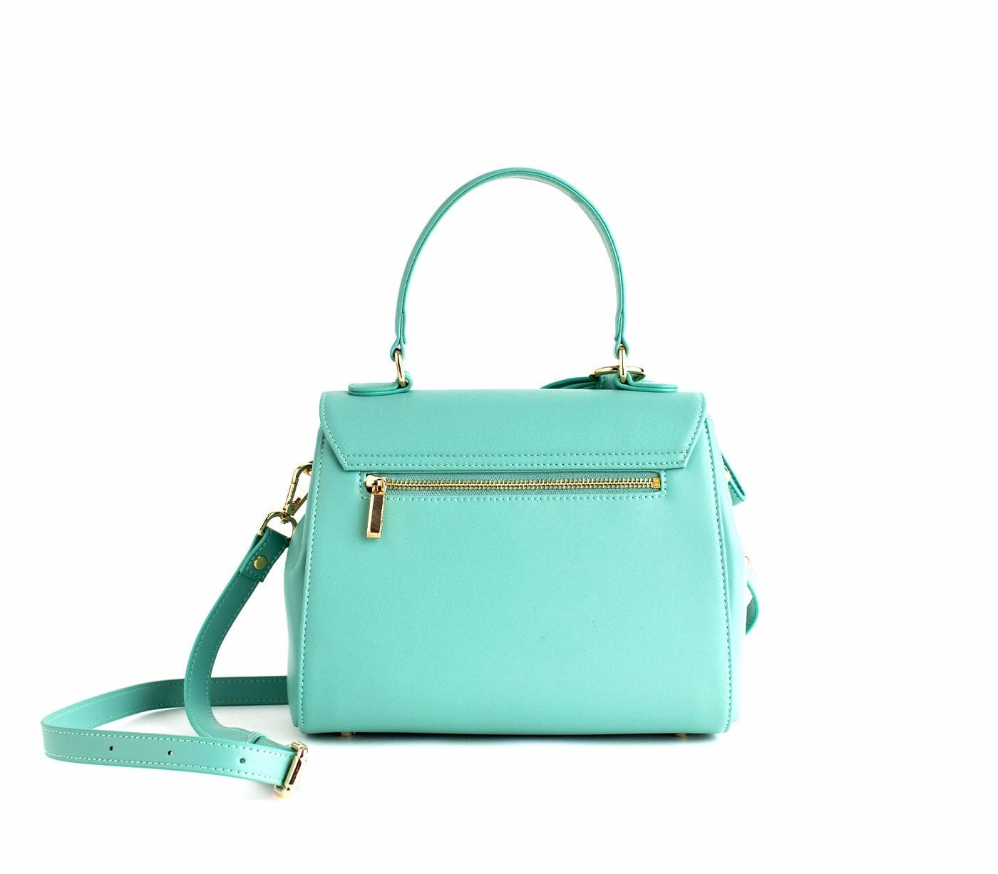 Cottontail Vegan Leather Handbag | Cyan