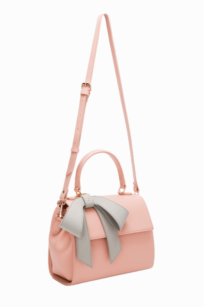 Cottontail Vegan Leather Handbag | Light Pink