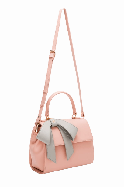 Cottontail Vegan Leather Handbag | Light Pink